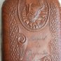 Miguel de Cervantes Leather Wrapped WHISKEY BOTTLE EMPTY Decanter 9" Collectible