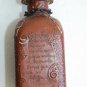 Miguel de Cervantes Leather Wrapped WHISKEY BOTTLE EMPTY Decanter 9" Collectible