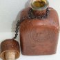 Miguel de Cervantes Leather Wrapped WHISKEY BOTTLE EMPTY Decanter 9" Collectible