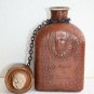 Miguel de Cervantes Leather Wrapped WHISKEY BOTTLE EMPTY Decanter 9" Collectible