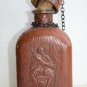 Miguel de Cervantes Leather Wrapped WHISKEY BOTTLE EMPTY Decanter 9" Collectible