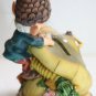 Dwarf Mushroom Money Box Resin Figurine Painted Forest Gnome Collectible Decor