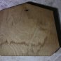 Old Vintage Bronze Jesus on Wooden Plate Wall Hanging Plaque10"