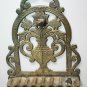 Old Antique Moroccan Judaica Hanukkah Jewish Brass Bronze Oil Menorah Rare 8"