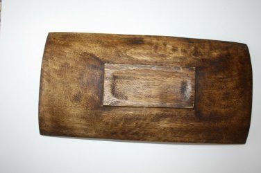Old Vintage Hand Carved Wooden Dough Bowl Primitive Trencher Home Decor 12"