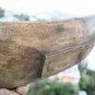 Old Vintage Hand Carved Wooden Dough Bowl Primitive Trencher Home Decor 12"