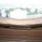 Old Vintage Hand Carved Wooden Dough Bowl Primitive Trencher Home Decor 12"