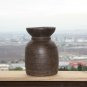 Old Antique Indochina Zitan Wood Brushes Pot Rare One of a Kind Piece 10" Decor