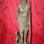 Female XXL 24" Antique Philippine Igorot Tribe Wood Carved Warrior Head Hunter