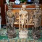 Female XXL 24" Antique Philippine Igorot Tribe Wood Carved Warrior Head Hunter