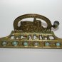 Jerusalem Old Vintage Judaica Hanukkah Jewish Menorah Brass Bronze Israel