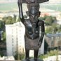 Antique Hand Carved Wooden African Yoruba Man Ebony Hard and Heavy Collectible
