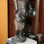Antique Hand Carved Wooden African Yoruba Man Ebony Hard and Heavy Collectible