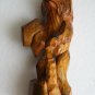 Vintage Carved Wood Russian Bear Wooden Folk Art Figurine Home Decor Collectible