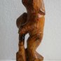 Vintage Carved Wood Russian Bear Wooden Folk Art Figurine Home Decor Collectible