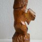 Vintage Carved Wood Russian Bear Wooden Folk Art Figurine Home Decor Collectible