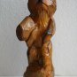 Vintage Carved Wood Russian Bear Wooden Folk Art Figurine Home Decor Collectible