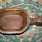 Vintage Hand Carved Rustic Russian Wooden Spoon Kovsh Bowl Cup Kvas Water Rare