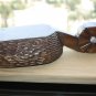 Vintage Hand Carved Rustic Russian Wooden Spoon Kovsh Bowl Cup Kvas Water Rare
