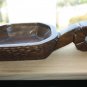 Vintage Hand Carved Rustic Russian Wooden Spoon Kovsh Bowl Cup Kvas Water Rare