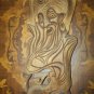 Old Man Hottabych Hero of the Russian Fairy Tale Hand Carved Wood Wall Hanging