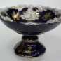Handmade Fine Porcelain Original Cobalt Gold Bowl Czech Republic Haas & Czjzek