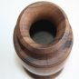 Old Vintage Olive Tree Wooden Vase Urn Goblet Hand Made Collectible Home Decor