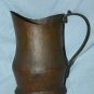 Lot of 3 Old Antique Hand Hammered Jug Can and Bucket / Pail Copper Bronze Decor