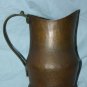 Lot of 3 Old Antique Hand Hammered Jug Can and Bucket / Pail Copper Bronze Decor