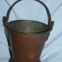 Lot of 3 Old Antique Hand Hammered Jug Can and Bucket / Pail Copper Bronze Decor