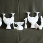 Large Vintage Naaman Porcelain White Shabat Candleholder Made in Israel 10" Rare