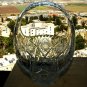 Heavy Lead Crystal Glass Bowl Basket Hand Cut Bohemia Czech Glass Fruits Candy 9