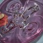 Large and Heavy Vintage Genuine Hand Blown Oval Pink Cranberry Murano Glass Bowl