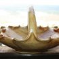 Large Old Vintage Burl Wood Basket Bowl Hand Carved Turned Tree Trunk Root Rare