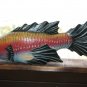 Old Vintage Hand Crafted and Painted Wooden Fish Figure Statue Collectible Rare