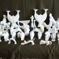 Naaman Porcelain White Candlestick Native Woman Figurine Made in Israel 7" Rare