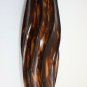 Vintage Hand Carved Wooden Vase Wood Art Home Bar Decorative Collectible 14"