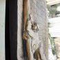 George Marincu Signed Drunk Man Wooden Figurine Wall Plaque Sculpture Rare 16"