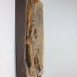 George Marincu Signed Drunk Man Wooden Figurine Wall Plaque Sculpture Rare 16"