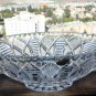 Vintage Genuine Hand Cut Lead Crystal Oval Bowl Bohemia Czechoslovakia Excellent