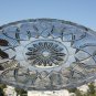 Vintage Genuine Hand Cut Lead Crystal Oval Bowl Bohemia Czechoslovakia Excellent