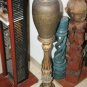 Vintage Vase Flower Ashtray Tall Stand Holder Antique Finish Gilded Stunning 21"