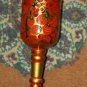 Gold Hand Painted Lacquered Vintage Russian Khokhloma Wooden Goblet Cup Decor 11