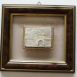 Jerusalem of Gold & Silver Tower of David Silver Plated Plaque Crystal Frame 8"