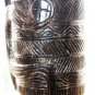 Large Antique Wooden Ritual Ceremonial Pot Handled Primitive Rare 13" Home Decor