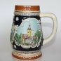 Original BURGER Germany Handmade Hand Painted Beer Stein Glass Cup Innsbruck 7"