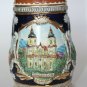 Original BURGER Germany Handmade Hand Painted Beer Stein Glass Cup Innsbruck 7"