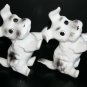 Pair of Old Collectibles Dogs Probably USSR Soviet Porcelain Figurines Animals