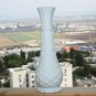 Vintage White Milk Glass Vase Collectible Home Bar Decor 9"
