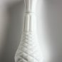 Vintage White Milk Glass Vase Collectible Home Bar Decor 9"